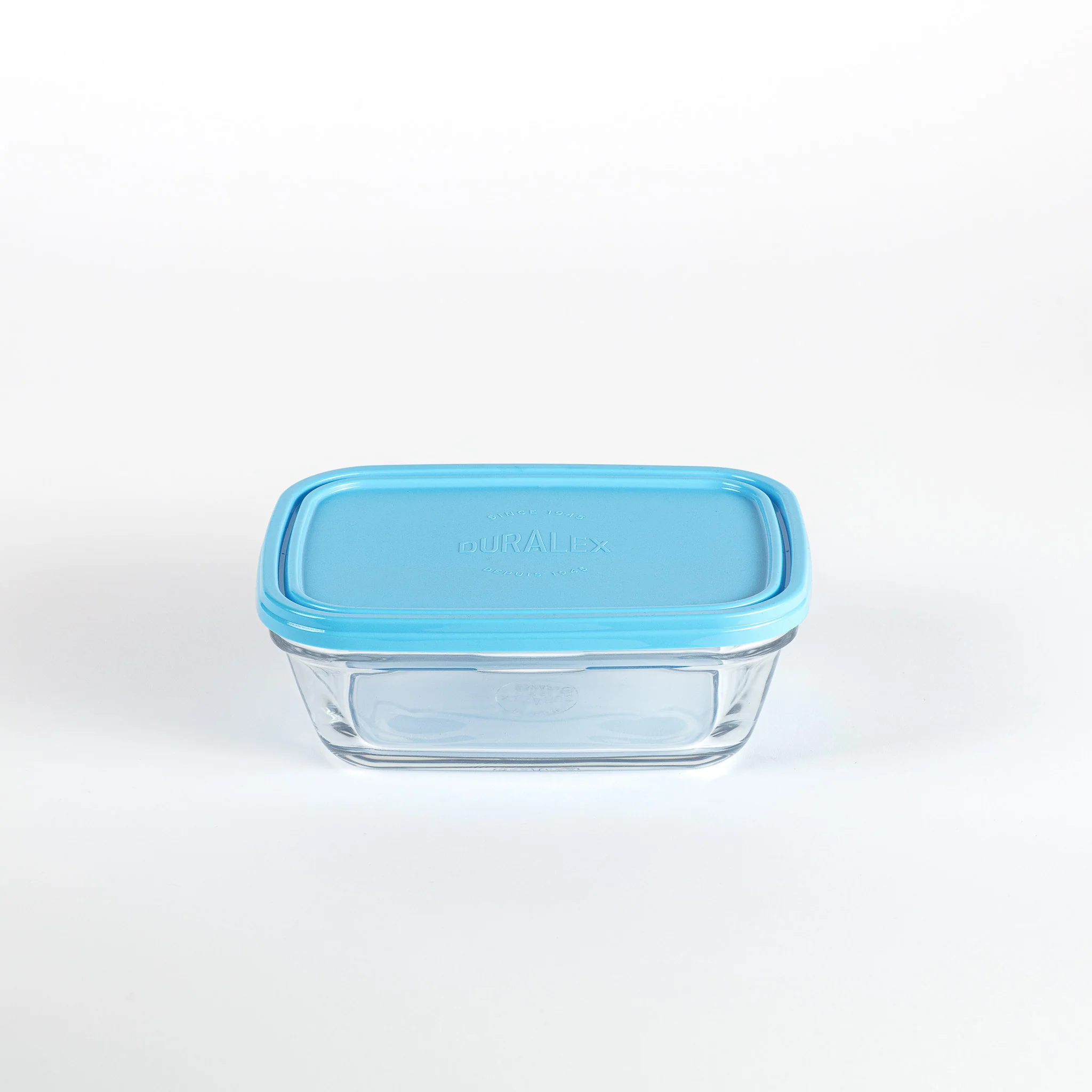 Freshbox - Boite de conservation rectangulaire couvercle bleu 1,1L