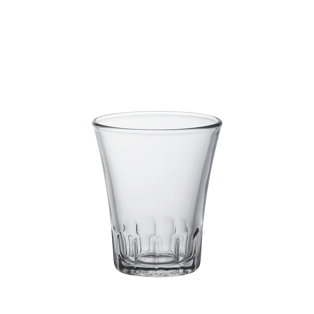 AMALFI - Tasse en verre transparent 9 cl (Lot de 4)