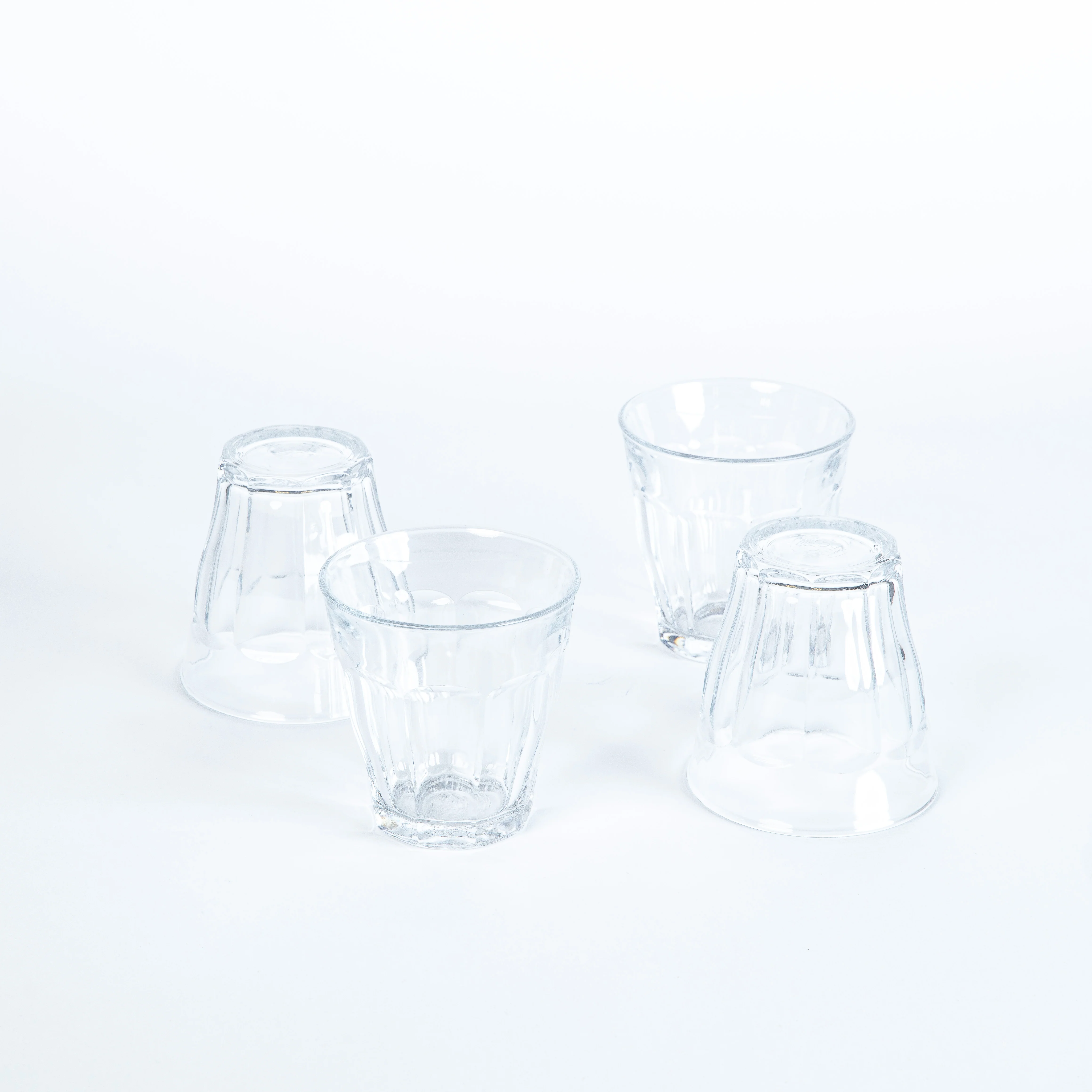 Le Picardie - Verre 25cl transparent -  80 ans (Lot de 4)