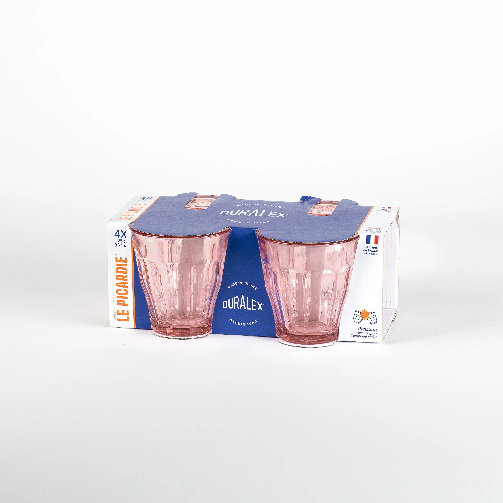 Le Picardie - Verre à eau - Rose 25cl (Lot de 4)