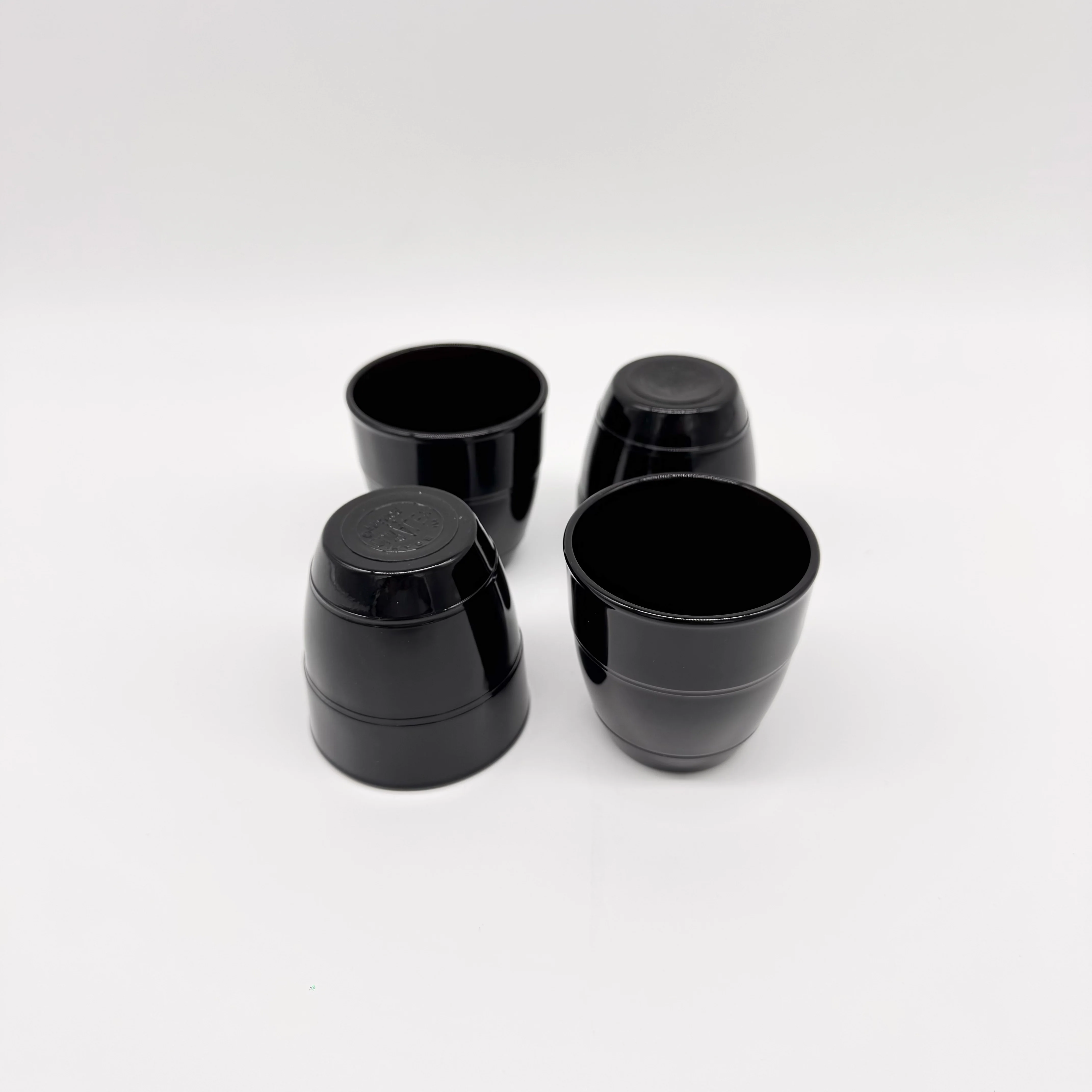Le Gigogne - Noir brillant - Verre 9cl -  (Lot de 4)