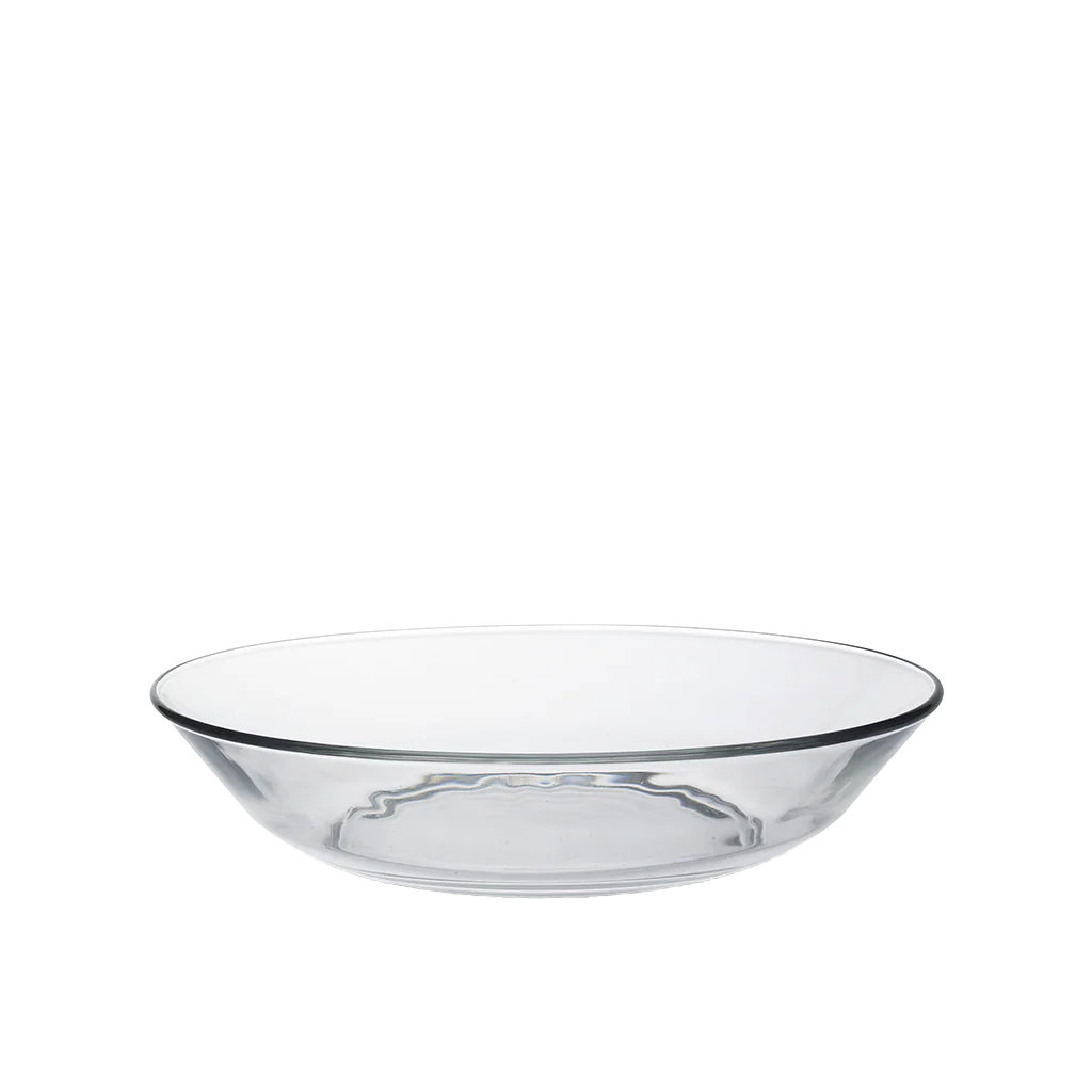 Lys - Assiette creuse en verre transparent x6 - 21cm