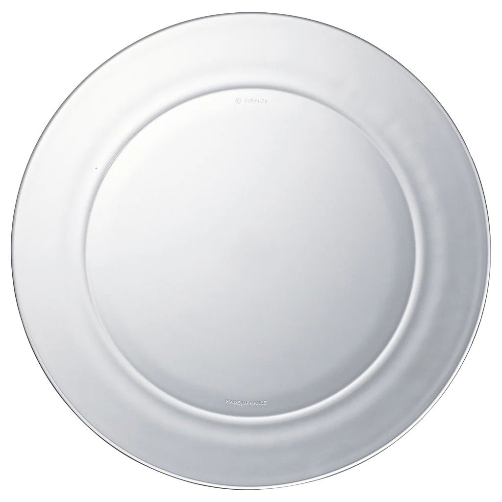 Lys - Assiette transparente x6 - 28cm