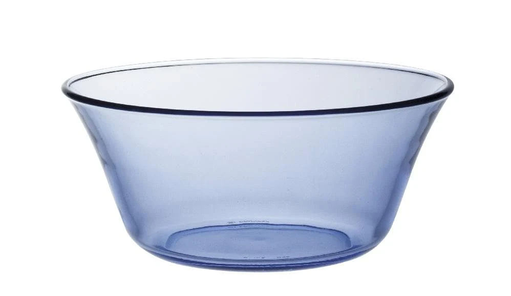 Lys - Saladier en verre - Bleu Marine - 17cm - 91cl
