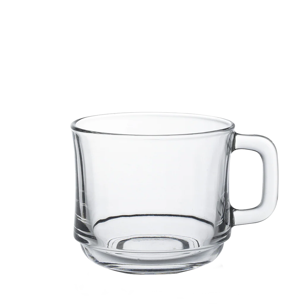 Lys - Tasse en verre transparent Empilable 22 cl (Lot de 6)