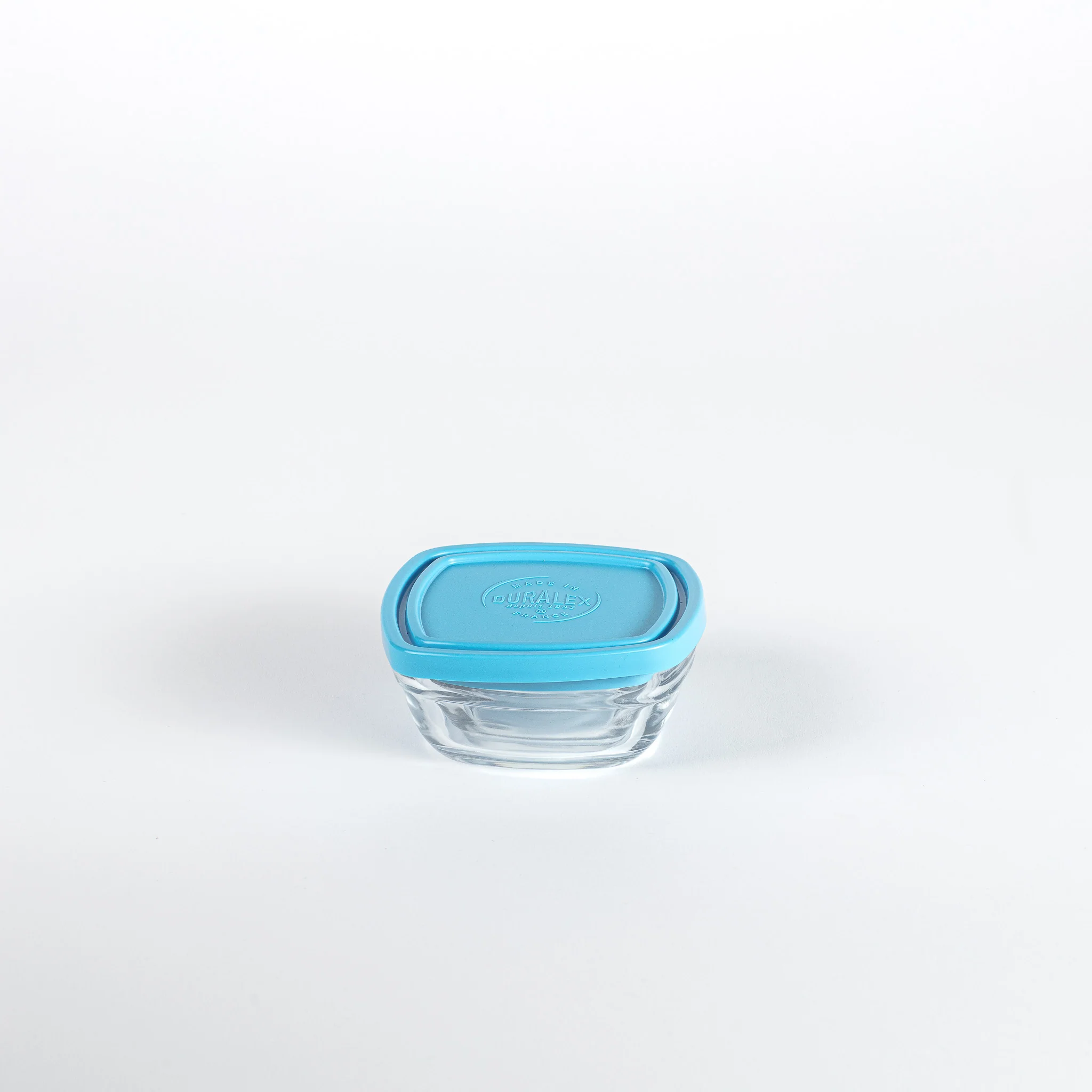Freshbox - Boite de conservation carrée couvercle bleu 15cl