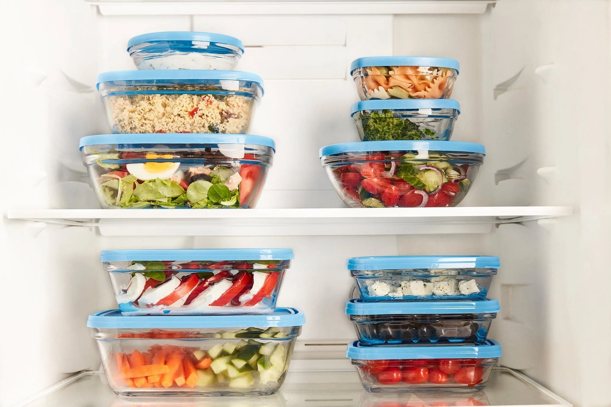 Freshbox - Set de 3 boites de conservation carrées multi-tailles